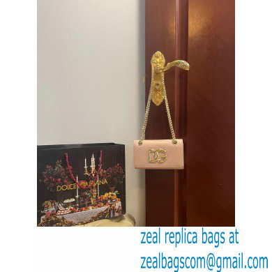 Dolce  &  Gabbana Calfskin 3.5 Chain phone bag Nude